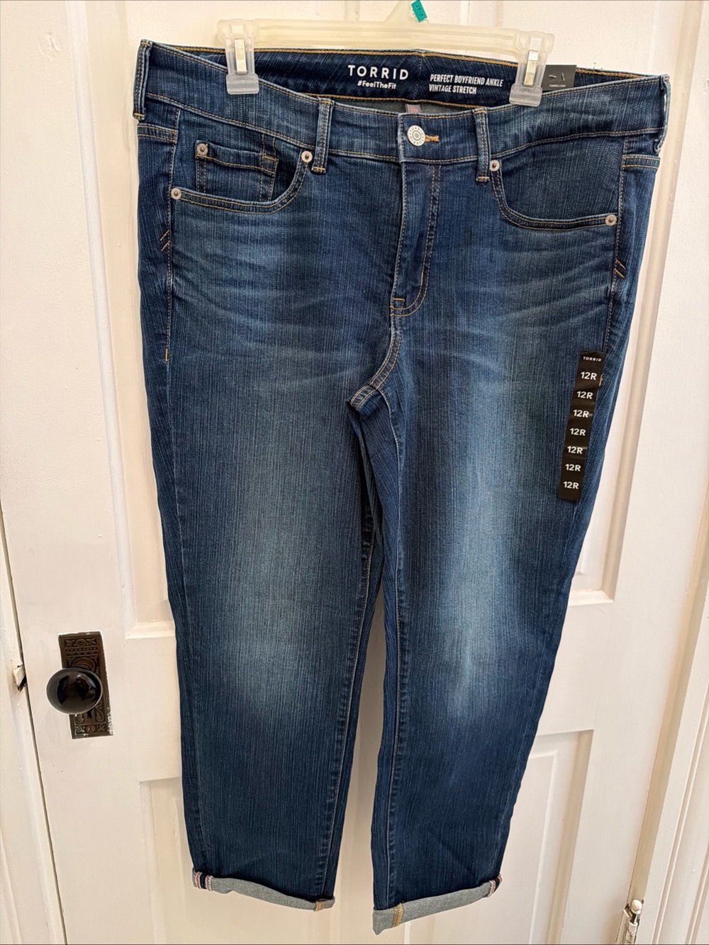 Torrid Perfect Boyfriend Ankle Premium Stretch Jeans Sz 12 Regular Mid Rise New